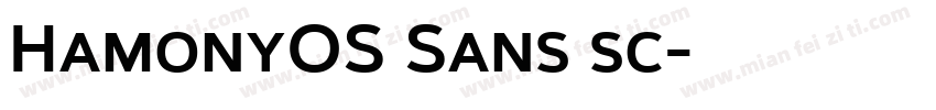 HamonyOS Sans sc字体转换